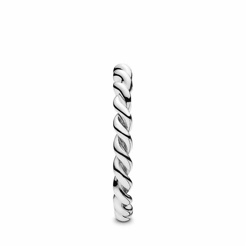 Pandora Intertwined Twist Stackable Ring Ireland - Sterling Silver - 278156SOG